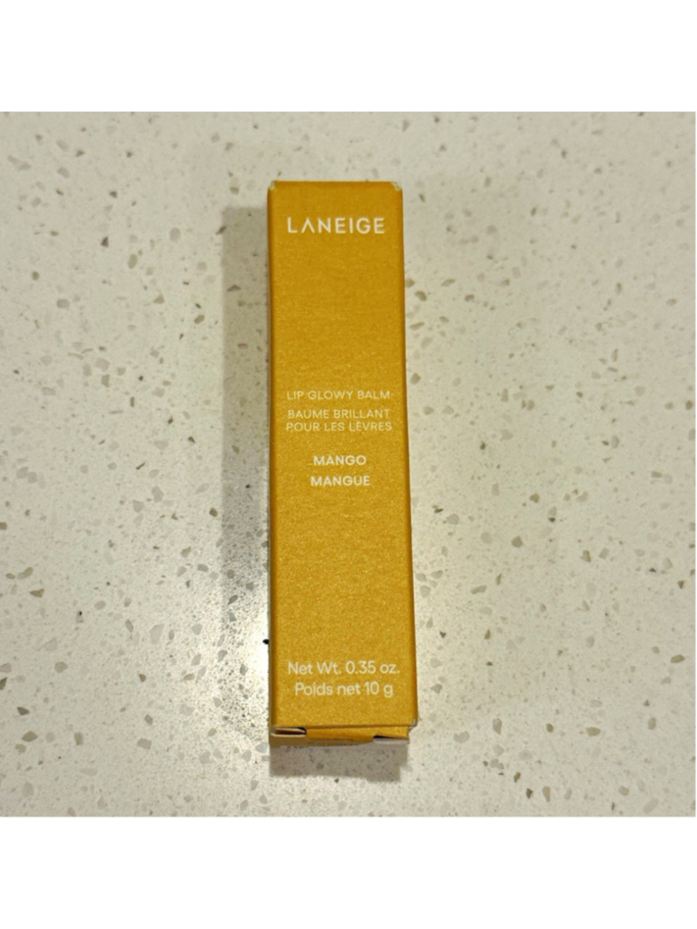 LANEIGE Lip Glowy Balm Mango Clear Glossy Balm for Dry Lips 0.35 oz